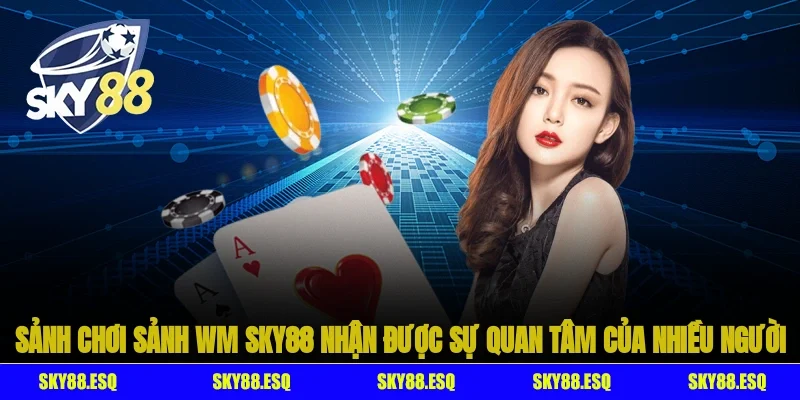 Sảnh chơi sảnh WM SKY88 nhận được sự quan tâm của nhiều người